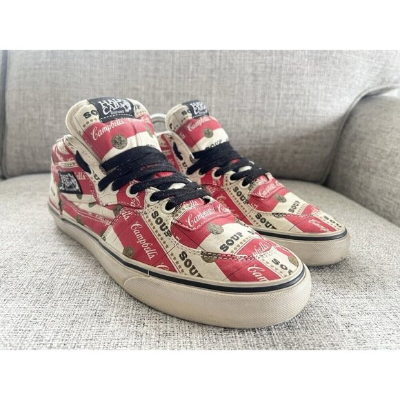 VANS x Supreme Size 10 Half Cab Pro Campbells Soup White Red Gold *Read* - Picture 1 of 14